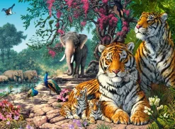 Castorland Le Sanctuaire des Tigres* De 3 000 Pièces|De 3 000 Pièces
