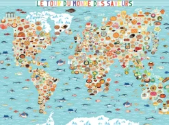 Nathan Le Tour du Monde des Saveurs - Julie Mercier* Déco Culinaire|Cartes Du Monde
