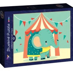 Bluebird Puzzle L'Eléphant Fait son Cirque*Enfant Éléphants|Dès 4 Ans : 21 À 30 Pièces