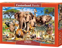Castorland Les Animaux de la Savanne* De 1 500 Pièces|De 1 500 Pièces
