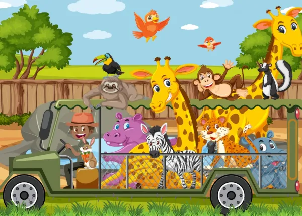 Bluebird Puzzle Les Animaux du Zoo*Enfant Animaux Sauvages|Dès 4 Ans : 21 À 30 Pièces