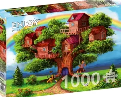Enjoy Puzzle Les Cabanes dans les Arbres* Déco Et Objets|Forêts, Fleurs Et Jardins