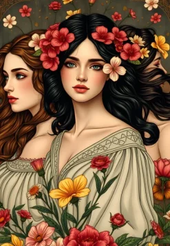 Alipson Puzzle Les Trois Gracieuses*Femme Hommes Et Femmes|Forêts, Fleurs Et Jardins