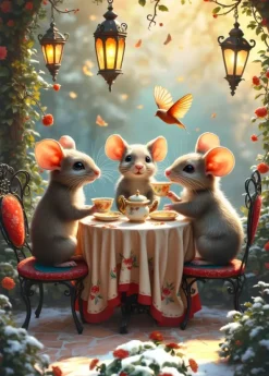 Alipson Puzzle L'Heure du Thé* Oiseaux|Animaux De La Ferme