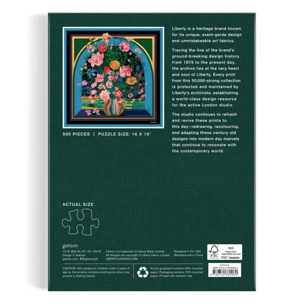 Galison Liberty Vista - Livre Puzzle 500 Pièces* Déco Et Objets|Carré