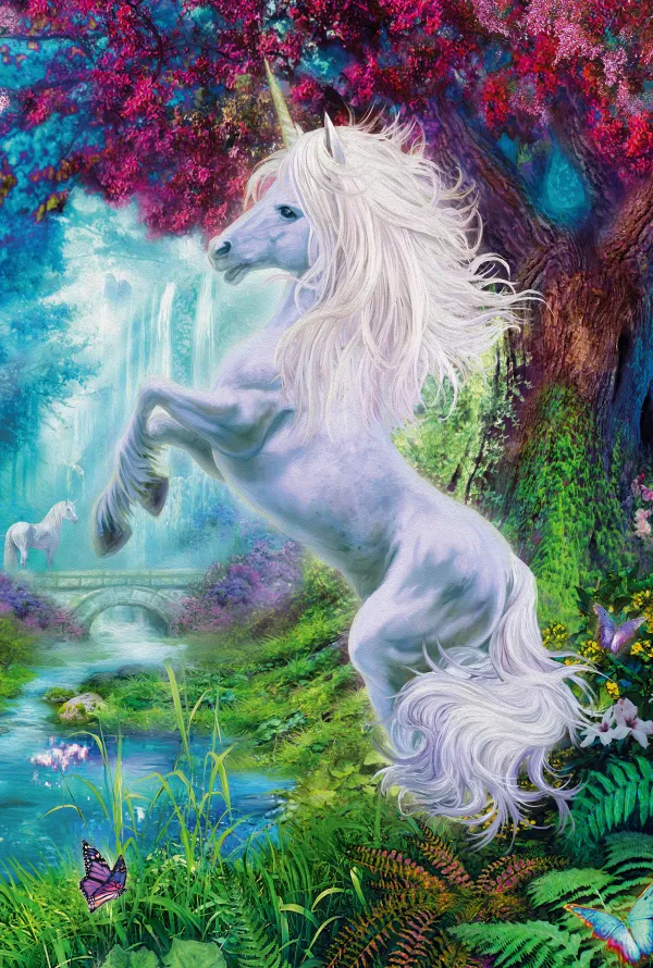 Schmidt Spiele Licorne dans le Jardin Enchanté*Enfant Animaux Fantastiques|Licornes