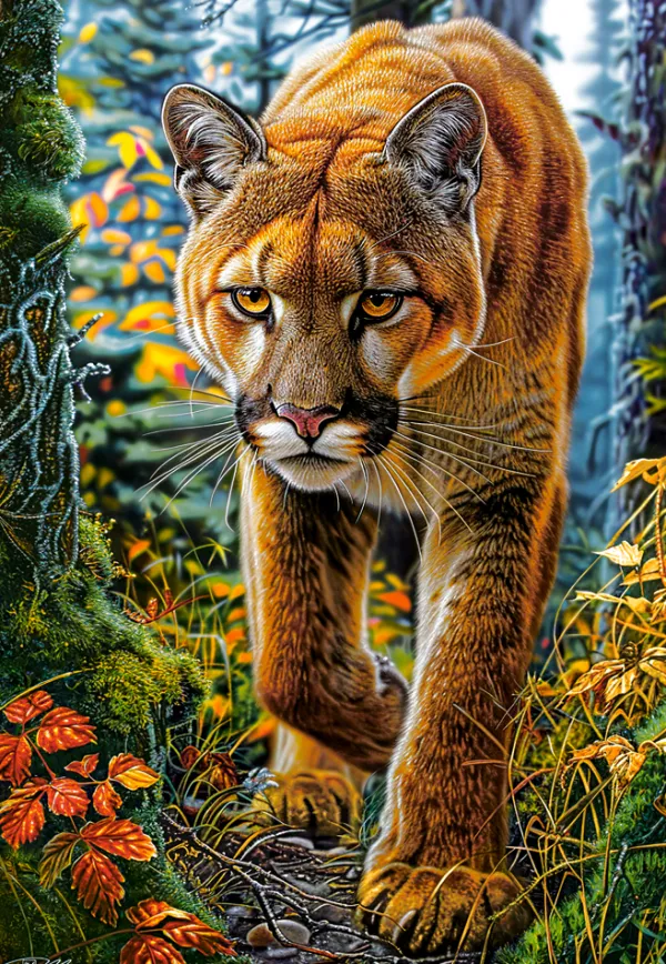 Castorland Lion des Montagnes dans la Forêt* De 1 500 Pièces|De 1 500 Pièces