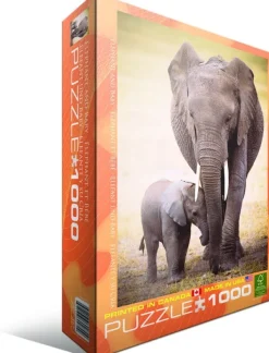 Eurographics L'éléphant et l'éléphanteau* Éléphants|De 1 000 Pièces