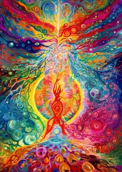 Enjoy Puzzle L'Épicentre de l'Arc-en-Ciel*Femme Zen Et Bien Être|De 1 000 Pièces