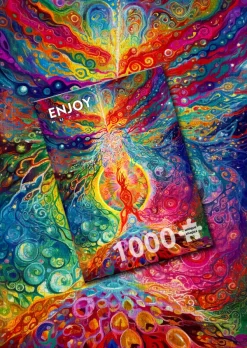 Enjoy Puzzle L'Épicentre de l'Arc-en-Ciel*Femme Zen Et Bien Être|De 1 000 Pièces