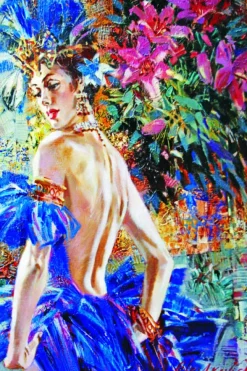 Gold Puzzle Magnifique Femme de Cabaret*Femme De 1 500 Pièces|De 1 500 Pièces