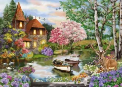 Schmidt Spiele Maison au bord du lac* Bateaux|Animaux De La Forêt