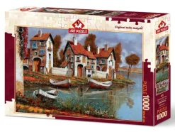 Art Puzzle Maisons à Cerchio, Italie* Villes Et Villages|France