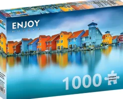 Enjoy Puzzle Maisons sur l'Eau, Groningue, Pays-Bas* Autres Pays D'Europe|Mers Et Océans
