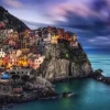 Enjoy Puzzle Manarola at Dusk, Cinque Terre, Italy* Villes Et Villages|France