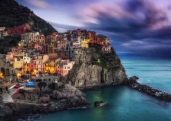 Enjoy Puzzle Manarola at Dusk, Cinque Terre, Italy* Villes Et Villages|France
