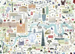 Gibsons Map of London* Cartes Du Monde|De 1 000 Pièces