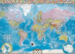 Eurographics Map of the World* Cartes Du Monde|De 1 000 Pièces