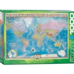 Eurographics Map of the World* Cartes Du Monde|De 1 000 Pièces