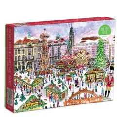 Galison Marché de Noël - Puzzle 1000 Pièces*Femme Noël|De 1 000 Pièces