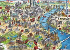 Gibsons Maria Rabinky: London Landmarks*Femme Humour, Satire Et Wasgij|Cartes Du Monde