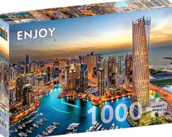 Enjoy Puzzle Marina de Dubaï la Nuit* Pays D'Afrique|Villes Et Villages