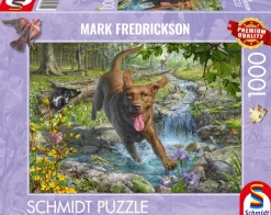 Schmidt Spiele Mark Fredrickson - Retriever au Printemps* Chiens|Forêts, Fleurs Et Jardins