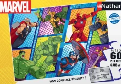 Nathan Marvel Avengers - Les Avengers Contre les Méchants*Enfant Dès 6 Ans : 50 À 100 Pièces|À Partir De 6 Ans