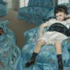Grafika Kids Mary Cassatt : Petite Fille dans un Fauteuil Bleu, 1878*Enfant Art|Dès 6 Ans : 50 À 100 Pièces