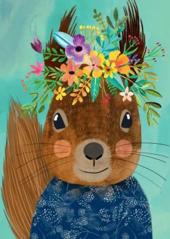 Heye Mia Charro - Floral Friends - Sweet Squirrel* Animaux De La Forêt|Art