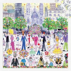 Galison Michael Storrings - Parade de Pâques - Puzzle de 500 Pièces* Carré|De 500 À 999 Pièces