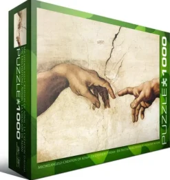 Eurographics Michel Ange - Michel Ange : La Création de l'Homme (détail)* Art|De 1 000 Pièces