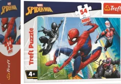 Trefl Mini Puzzle - Spider-Man*Enfant Puzzles Pour Enfants|Dès 6 Ans : 50 À 100 Pièces