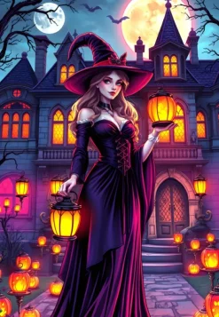 Bluebird Puzzle Minuit au Manoir*Femme Halloween|Gothiques Et Sorcières