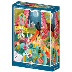 Pieces & Peace Mira Paradies - Coin Lecture Magique sous la Lune*Femme Chats|Déco Et Objets