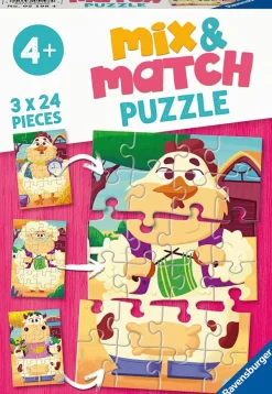 Ravensburger Mix and Match Puzzles - Farm Animals*Enfant Animaux De La Ferme|Puzzles Pour Enfants
