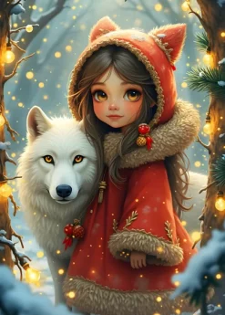 Bluebird Puzzle Mon Ami le Loup*Femme Animaux De La Forêt|Noël