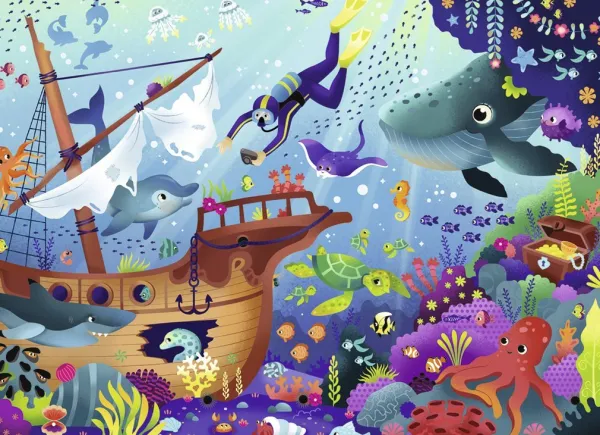 Nathan Monde Sous-marin*Enfant Animaux Marins|Fonds Marins