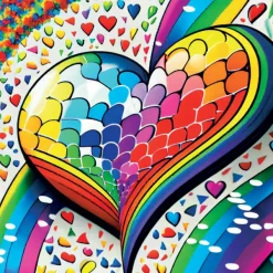 Yazz Mosaic Heart*Femme Amour Et Tendresse|Carré