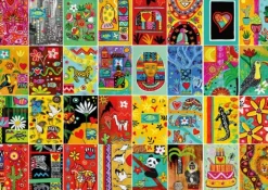 Magnolia Mosaïque Pop Art*Femme/Enfant Art Pour Les Enfants|Zen Et Bien Être