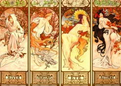 DToys Mucha Alfons - Mucha Alfons - Seasons* Art|De 1 000 Pièces