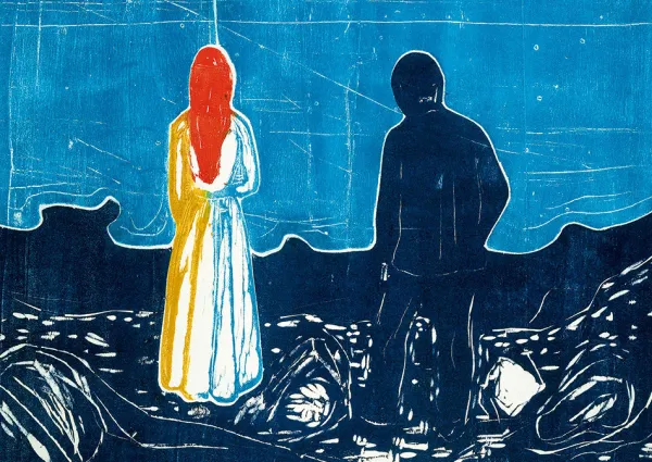 Bluebird Puzzle Munch Edvard - Edvard Munch - Two People: The Lonely Ones, 1899* Art|De 1 000 Pièces