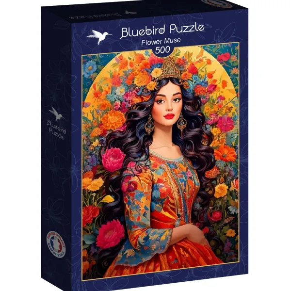 Bluebird Puzzle Muse en Fleurs*Femme Hommes Et Femmes|Forêts, Fleurs Et Jardins