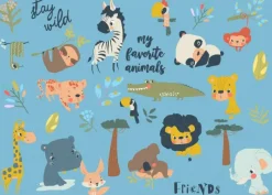 Bluebird Puzzle My Favorite Animals*Enfant Animaux Sauvages|Dès 4 Ans : 21 À 30 Pièces