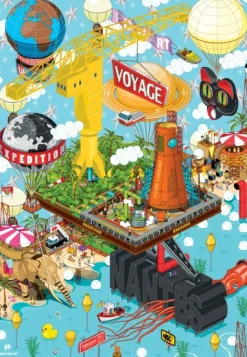 Grafika Nantes - Grue Titan* Villes Et Villages|De 1 000 Pièces