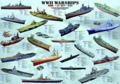 Eurographics Navires de guerre WWII* Bateaux|De 1 000 Pièces
