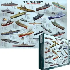 Eurographics Navires de guerre WWII* Bateaux|De 1 000 Pièces