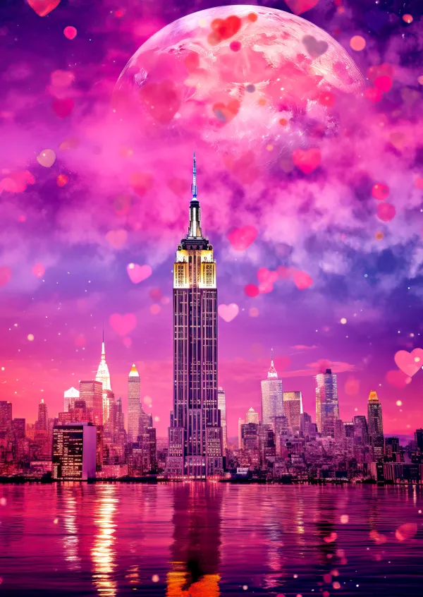 Enjoy Puzzle New York in Love*Femme Amour Et Tendresse|Villes Et Villages