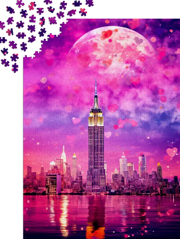 Enjoy Puzzle New York in Love*Femme Amour Et Tendresse|Villes Et Villages