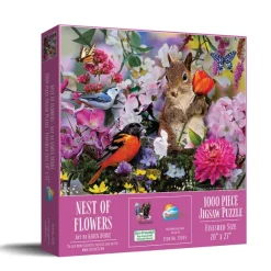 SunsOut Nid de Fleurs* Oiseaux|Animaux Sauvages